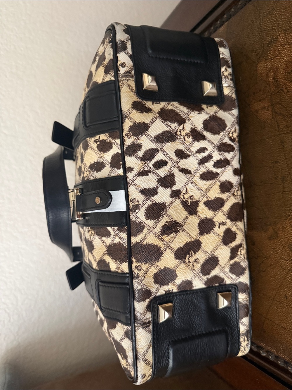 RARE L.A.M.B. by Gwen Stefani Leopard Print Shoulder Bag Tote - Picture 6 of 14